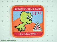 CJ'13 12th Canadian Jamboree Subcamp Quelsaurus [CJ JAMB 12-07a]